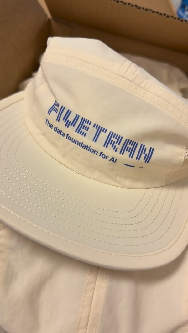 Fuetran custom embroidered tan bucket hat — Anchor21 Branding