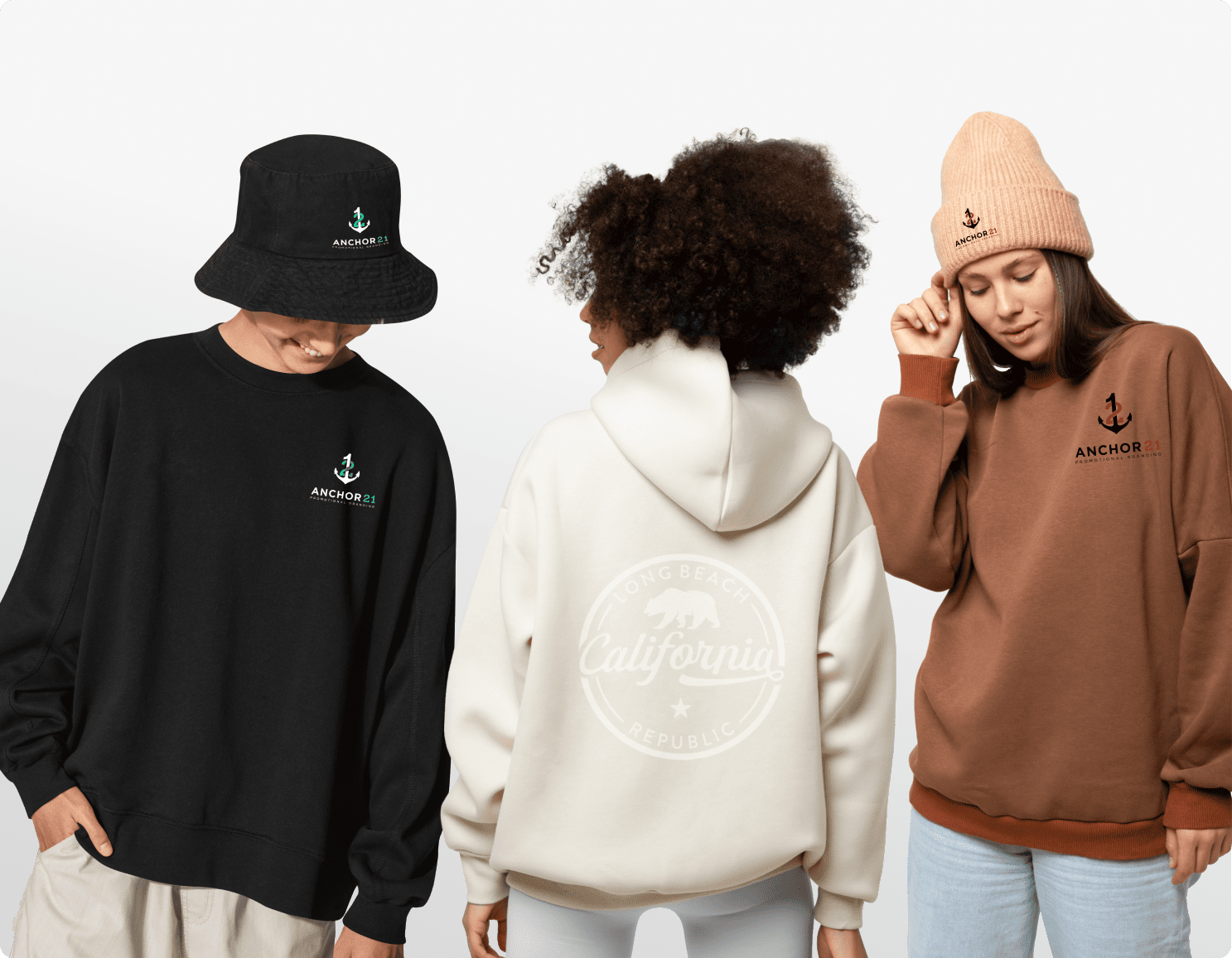 Custom branded apparel mobile — Anchor21 Branding
